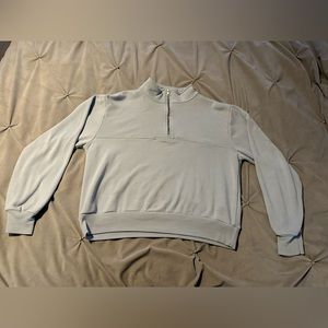 Brandy Melville pastel blue quaterzip